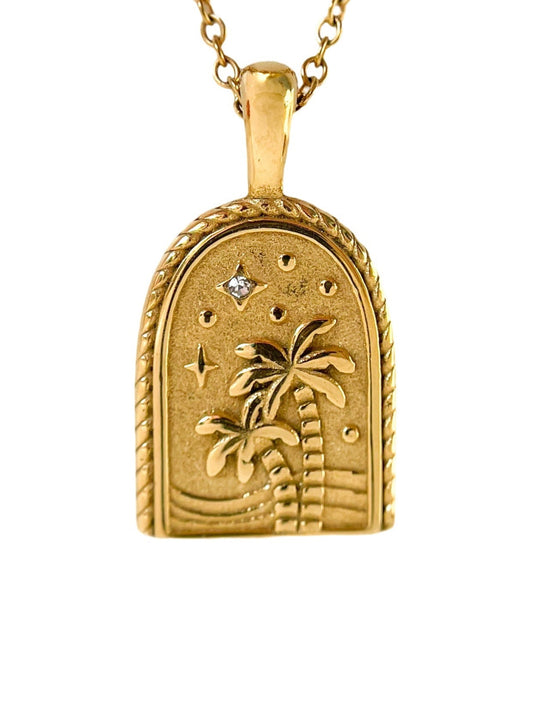 Flourishing Palm Tree Necklace